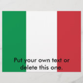 Flyer mit der Flagge Italiens (Vorne)