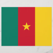 Flyer mit der Flagge Kameruns (Hinten)