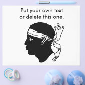 Flyer mit der Flagge Korsikas, Frankreich (Einzeln)