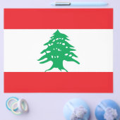 Flyer mit der Flagge Libanons (Einzeln)