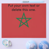 Flyer mit der Flagge Marokkos (Einzeln)