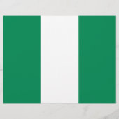 Flyer mit der Flagge Nigerias (Hinten)