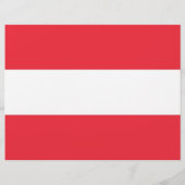 Flyer mit der Flagge Österreichs (Hinten)