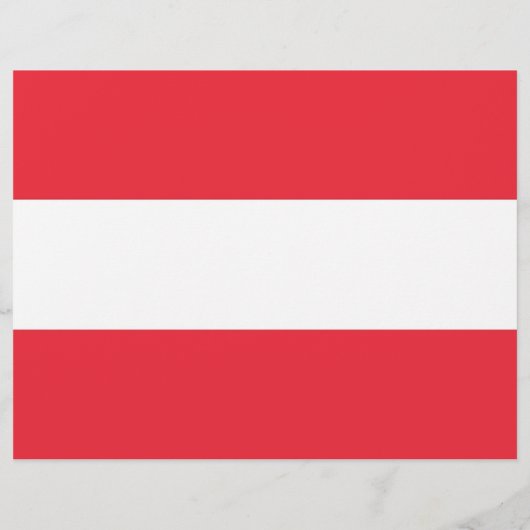 Flyer mit der Flagge Österreichs (Hinten)