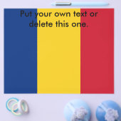 Flyer mit der Flagge Rumäniens (Einzeln)