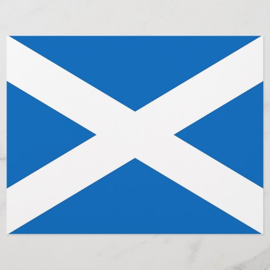 Flyer mit der Flagge Schottlands (Hinten)