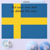 Flyer mit der Flagge Schwedens (Einzeln)