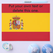 Flyer mit der Flagge Spaniens (Einzeln)