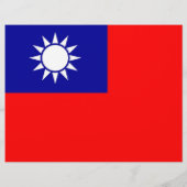 Flyer mit der Flagge Taiwans (Hinten)