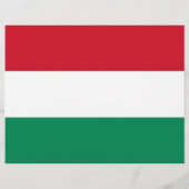 Flyer mit der Flagge Ungarns (Hinten)