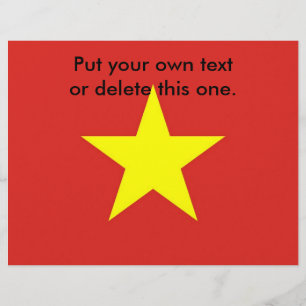 Flyer mit der Flagge Vietnams