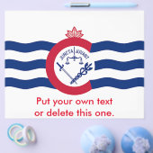 Flyer mit der Flagge von Cincinnati, Ohio, USA (Einzeln)