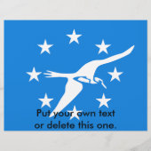 Flyer mit der Flagge von Corpus Christi, USA (Vorne)