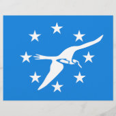 Flyer mit der Flagge von Corpus Christi, USA (Hinten)