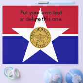 Flyer mit der Flagge von Dallas, USA (Einzeln)