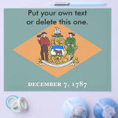 Flyer mit der Flagge von Delaware, U.S.A. (Einzeln)