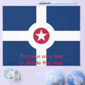 Flyer mit der Flagge von Indianapolis City, USA (Einzeln)
