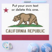 Flyer mit der Flagge von Kalifornien, USA (Einzeln)