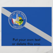 Flyer mit der Flagge von Las Vegas, Nevada, USA (Vorne)