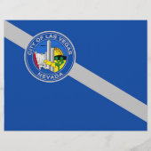 Flyer mit der Flagge von Las Vegas, Nevada, USA (Hinten)