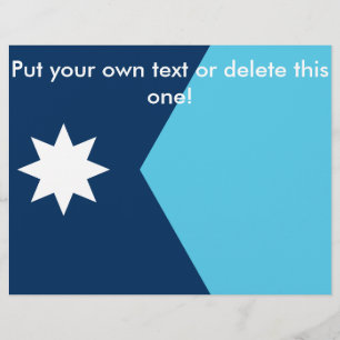 Flyer mit der Flagge von Minnesota, USA