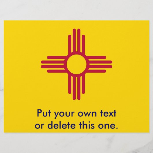 Flyer mit der Flagge von New Mexico, USA (Vorne)