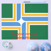 Flyer mit der Flagge von Portland, Oregon, USA (Einzeln)