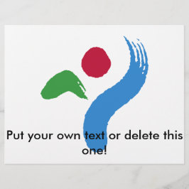 Flyer mit der Flagge von Seoul, Südkorea