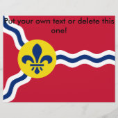 Flyer mit der Flagge von St. Louis, Missouri (Hinten)