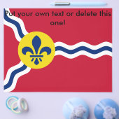 Flyer mit der Flagge von St. Louis, Missouri (Einzeln)