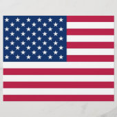 Flyer mit der Flagge von USA (Hinten)