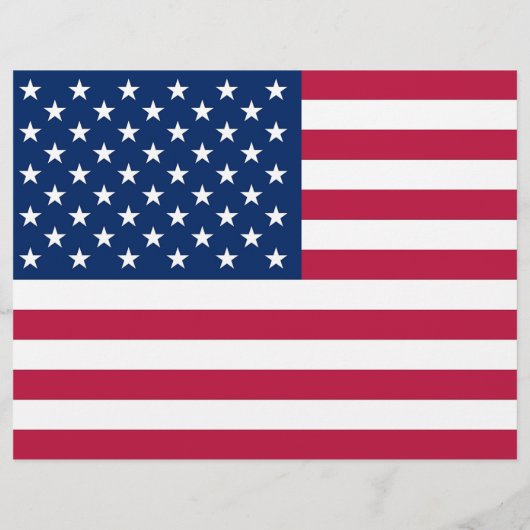 Flyer mit der Flagge von USA (Hinten)