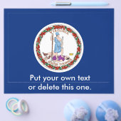 Flyer mit der Flagge von Virginia, USA (Einzeln)