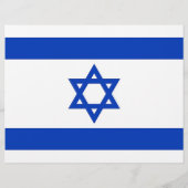 Flyer mit der israelischen Flagge (Hinten)