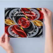 Flyer mit deutschem Farbd design (Hand)