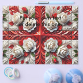 Flyer mit englischer Rose Design (Einzeln)