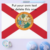 Flyer mit Fahne von Florida, USA (Einzeln)