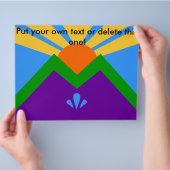 Flyer mit Fahne von Manitou Springs, Colorado (Hand)