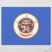 Flyer mit Fahne von Minnesota, USA (Hinten)