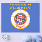 Flyer mit Fahne von Minnesota, USA (Einzeln)