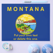 Flyer mit Fahne von Montana, USA (Einzeln)