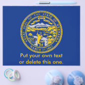 Flyer mit Fahne von Nebraska, USA (Einzeln)