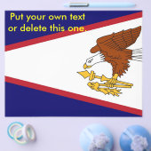 Flyer mit Flag von Amerikanisch-Samoa, USA (Einzeln)