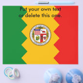 Flyer mit Flag von Los Angeles, Kalifornien, USA (Einzeln)