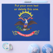 Flyer mit Flag von North Dakota, USA (Einzeln)
