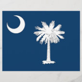 Flyer mit Flag von South Carolina, USA (Hinten)