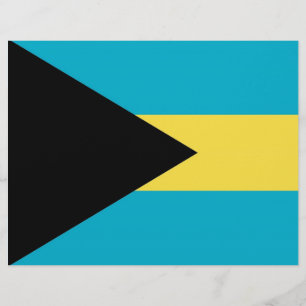Flyer mit Flagge Bahamas