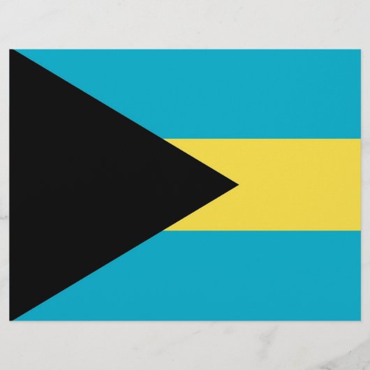 Flyer mit Flagge Bahamas (Vorne)