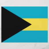 Flyer mit Flagge Bahamas (Hinten)