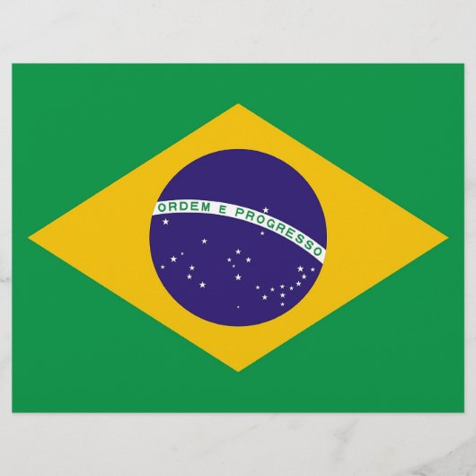 Flyer mit Flagge Brasiliens (Vorne)